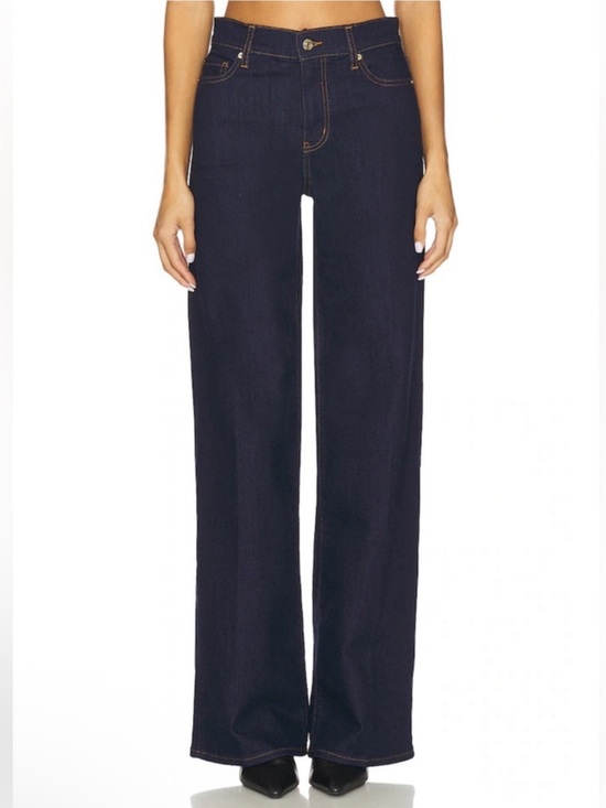Frame Denim Denim - NEW Frame Le Slim Palazzo Long Wide Leg Rinse Dark Wash Size 24